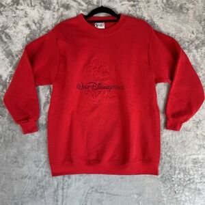 Vintage Walt Disney World Sweater Mens Large Mickey Mouse Crewneck 90s Disney